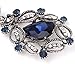 Clearance! Elogoog Charm Elegant Crystal Rhinestone Ear Stud Dangle Earrings for Women Girls (Blue)