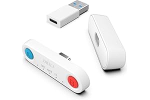 PS5 Bluetooth Audio Adapter, DRILI Low Latency Bluetooth Audio Transmitter, USB C Headphone Adapter with aptX Low Latency Sup