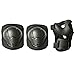 MAXZOLA Kids Protective Pads Knee Pads Elbow Pads Wrist Guards 3 In 1 Protective Gear Set (Black)