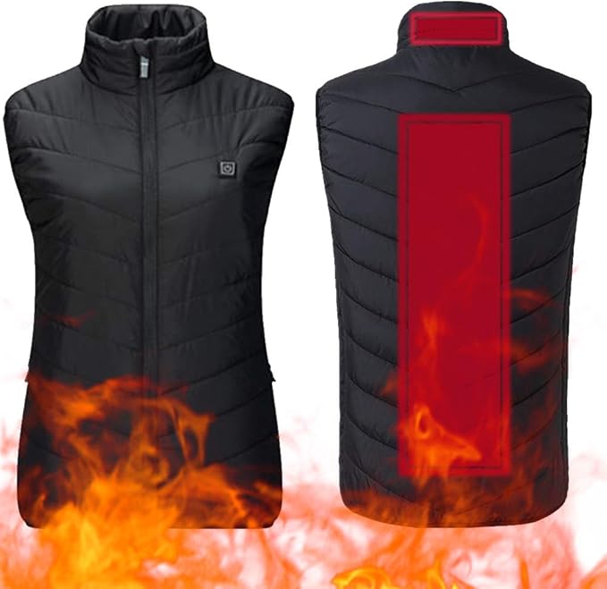 OUYA Heated Vest Electric Jacket for Women, USB Charging Body Warmer