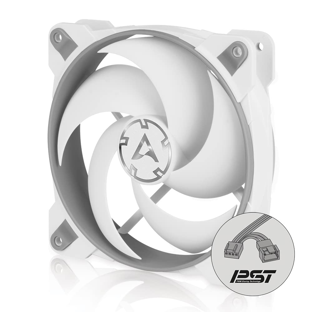 ARCTIC BioniX P120 - PC Fan, 120mm Gaming Case Fan with PWM Sharing Technology (PST), Pressure-optimised, quiet motor, Computer, Fan Speed: 200-2100 rpm - Grey, white