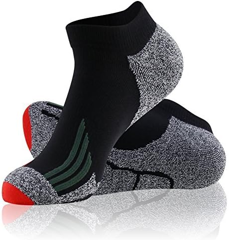 Unisex Compression Running Athletic Socks Men's Ankle Cycling Socks 10-15 mmHg, 1/3/6 Pairs