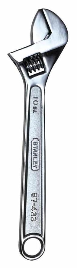 Stanley 87-433 Adjustable 10-inch Spanner (Silver)