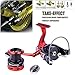 Sougayilang Spinning Fishing Reel - Ultra Smooth 13+1 Shielded Bearings, Light Weight Powerful Anti-Corrosion Alloy Construction Body，Non-Slip EVA Knob for Saltwater Freshwater Bass Fishing