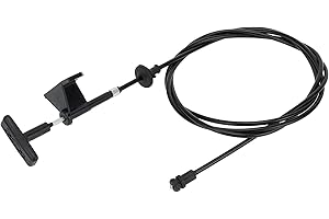 Hihaha No.14039963 / Hood/Release Cable for Chevrolet Suburban C10 1984-1986 for GMC Suburban C1500 1984-1986 / Hood Control Cable/Durable/Plastic / 1 Pcs/Black