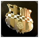 24k Gold Plated Barcelona Emblem Cell Phone Sticker