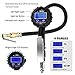 Digital tire Pressure Gauge with inflator,Accurate 0.1 Display Resolution 235Psi Heavy Duty Air Chuck and Compressor Accessories with Rubber Hose and Quick Connect Plug for Truck,Cars and Motorcycle