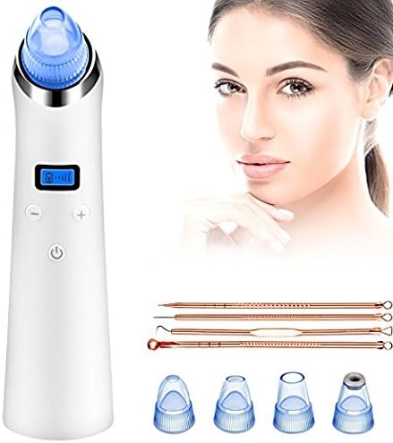 GDPETS Blackhead Remover, 5 Adjustable Suction Electric Blackhead Removal Comedo Vacuum Suction Extractor Tool with USB Rechargeable for Facial Skin Pore Cleaner