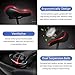 Yoleo Bike Seat, Comfortable Gel Bicycle Seat Memory Foam Waterproof Bicycle Saddle, Dual Shock Absorbing Ball Universal Replacement for Men Women/Indoor-Outdoorthumb 3