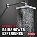 Delta Faucet Single-Spray Touch-Clean Rain Shower Head, Chrome 52841