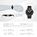Men's Simple Analog Quartz Watch, Aposon Unique Luxury Dress Wrist Watch Thin Minimalism Business Casual Watch with Stainless Steel Mesh Band Water Resistant - Black