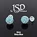 14k Yellow Gold 8mm Swarovski Elements Crystal Disco Ball Stud Earrings...