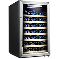 Kalamera 4.2 Cu.ft 50 Bottle Compressor Wine Refrigerator Single Zone with Touch Control, Stainless Steel Door and…