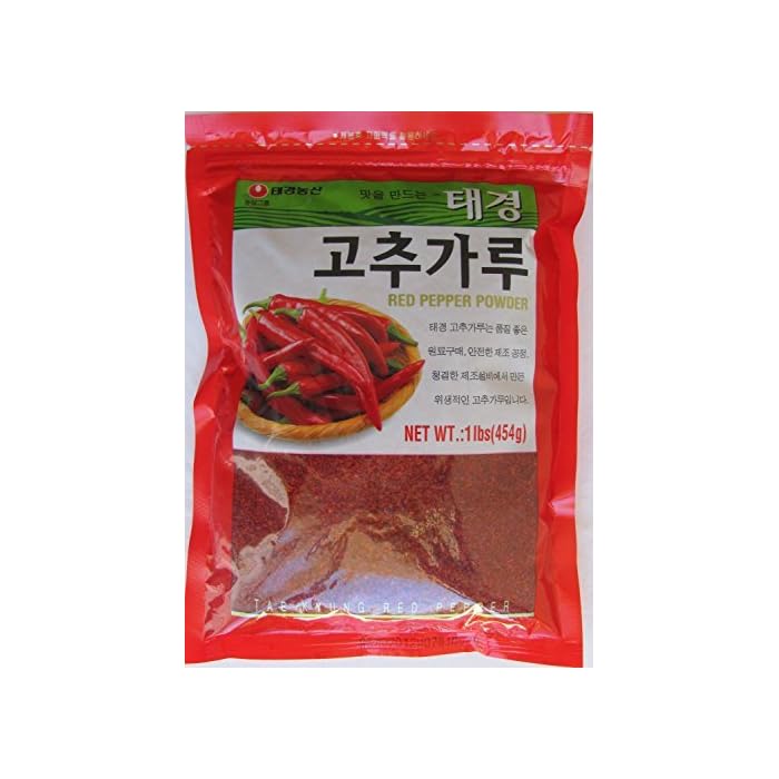 Buy Korean Red Chili Pepper Flakes Powder Gochugaru (1 Lb) By Taekyung