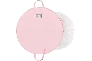 Kntiwiwo 40 Inch Girls Tutu Garment Bag for Hanging Clothes, Ballet Costume Dance Bag Costume Garment Bags for Dancers with H