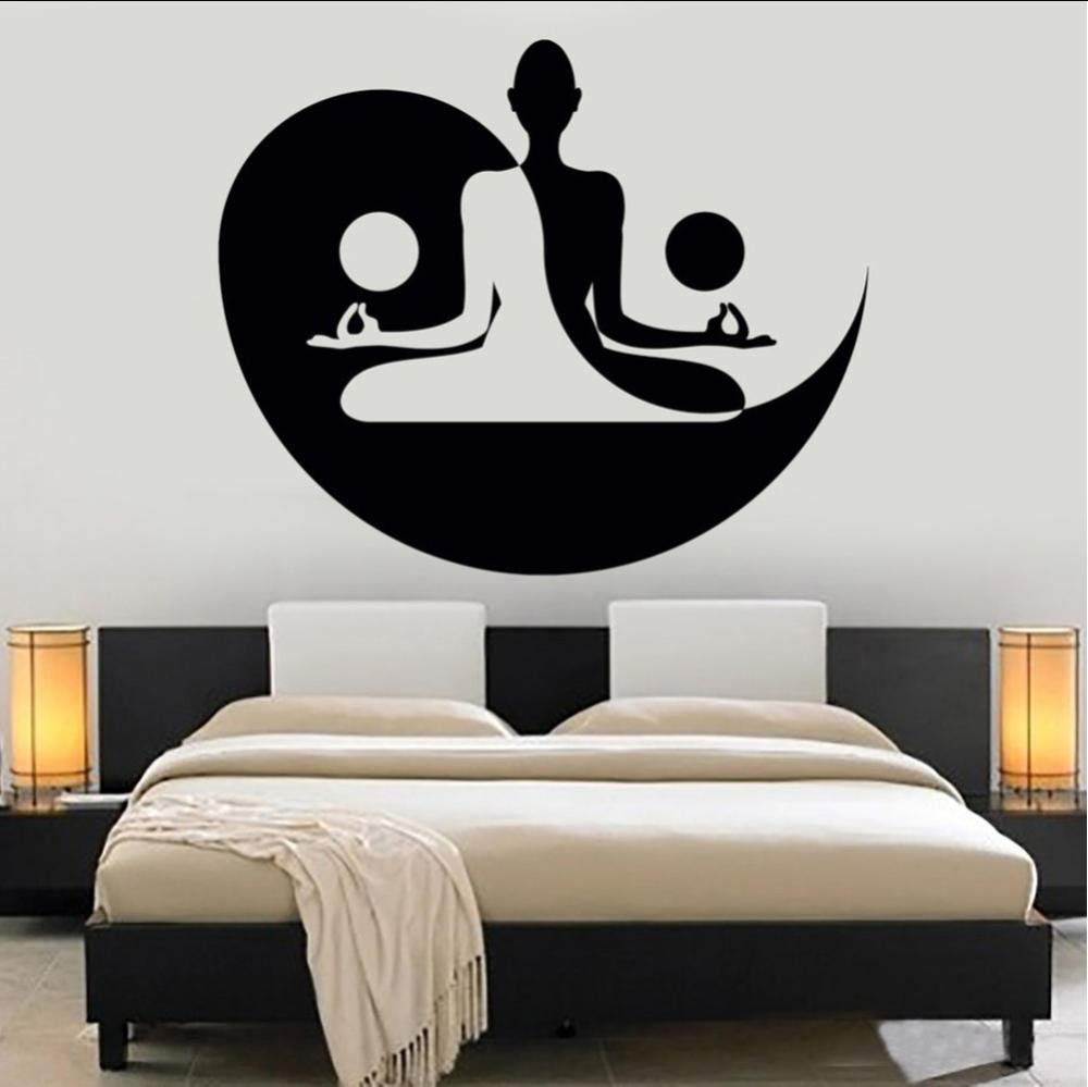 Amazon Com Wall Stickers Murals Yin Yang Art Decal Yoga Zen Meditation Bedroom Wall Stickers Mural Home Decor Living Room Bedroom Decals 68 X 56 Cm Baby