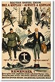 Once a German Always a German - Vintage WW2 Reprint Poster