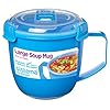Sistema-Large-Soup-Mug-to-Go-900-ml-Assorted-Colours Sistema Microwave Soup Mug, Large | 900 ml Microwave Food Container with Steam-Release Vent | BPA-Free | Assorted…