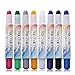 Hair Chalk Pens Set of 8 Colors -Safe for Hair & Skin, Comb, Beads, Hair Beading Tool for Braids - Add Flair of Colorful Streaks to Your Hair (Plain Colors) (Metallic Colors)