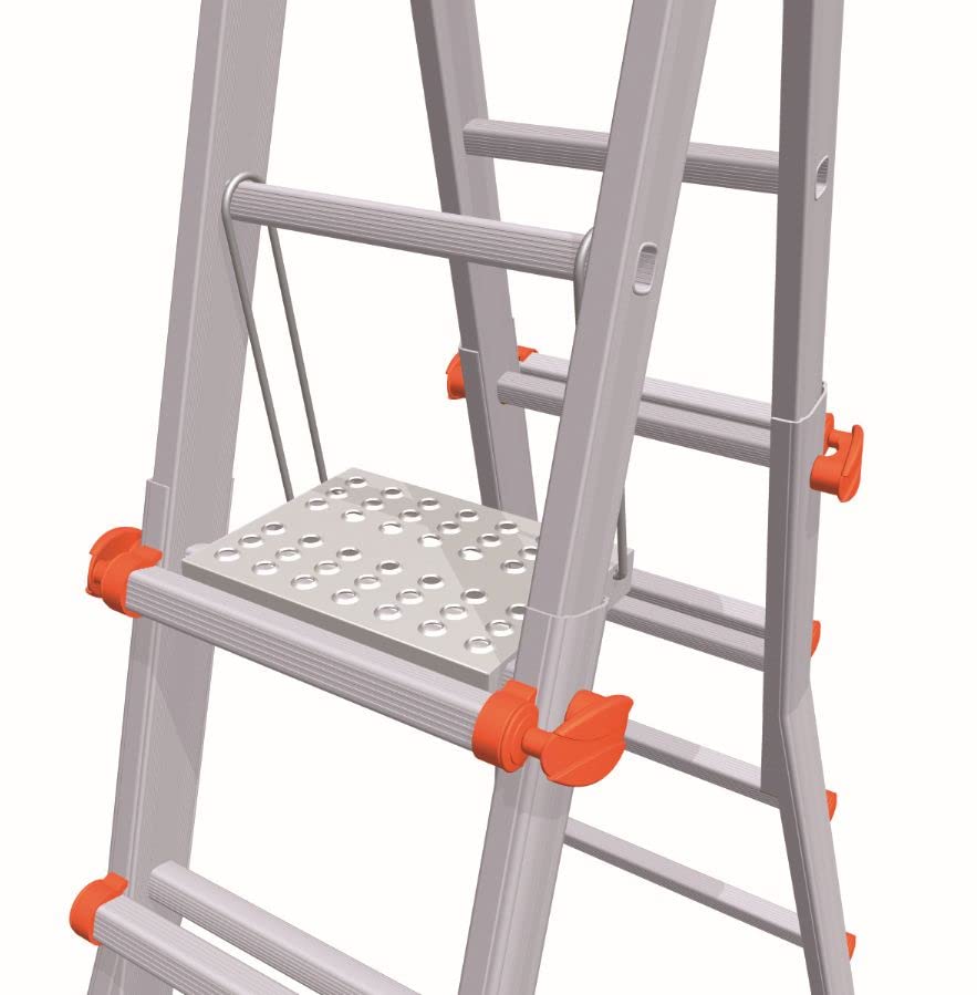 GIERRE D4009 - Plataforma de Trabajo para escaleras multifunción telescópicas