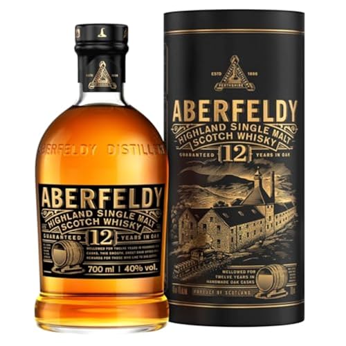 Aberfeldy 12 Jahre Single Malt Scotch Whisky, 40 Vol.-%, 70 cl/700 ml, Premium-Whisky, in vier verschiedenen Fassarten gereift thumbnail 1