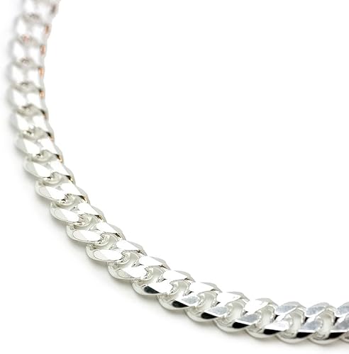 Amazon シルバーワン イタリア製 シルバー925 喜平 ネックレス 銀色 6面カット 幅6 5mm 厚2mm 50cm メンズ Bo 標準 キヘイ チェーン ネックレス 通販