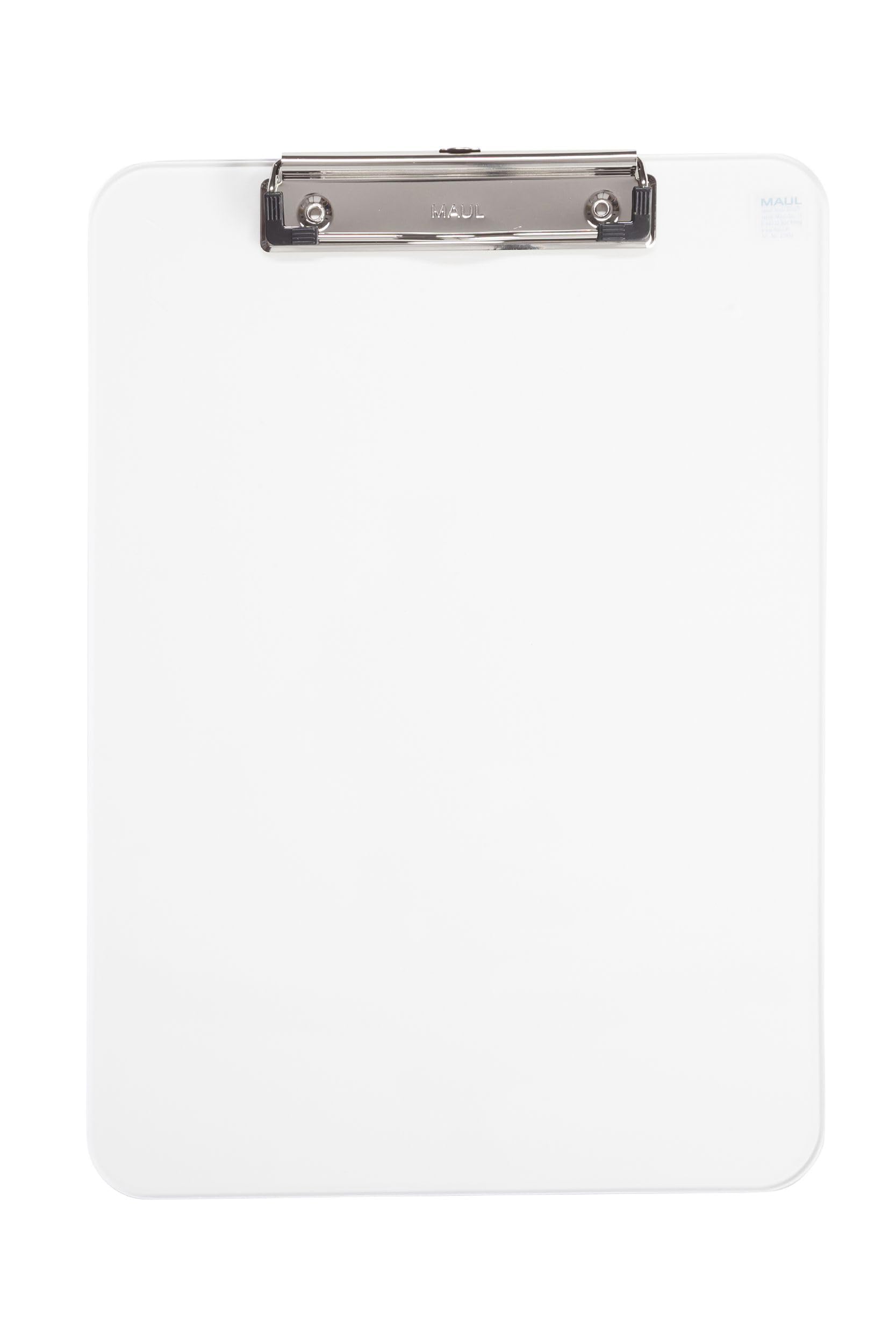 Maul Writing Board, Plastic, A4 clipboard, Hanging Loop Transparent — image 1