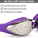 Olympia Nation Pro Swim Goggles - Purple with Mirrored Lenses