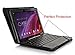 IVSO ASUS Transformer Pad TF103C Leather Keyboard Portfolio Stand Cover Case-Will only fit ASUS Transformer Pad TF103C Tablet (Black)