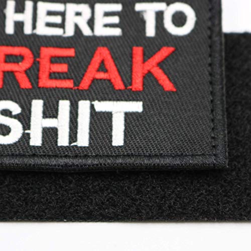 Just The Tip & IM here to Break Shit Tactical Military Morale Patch for Tactical Gear