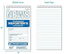 Portage Reporters Notebook – Top Bound Spiral