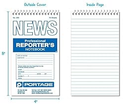 Portage Reporter's Notebook, 200 Gregg Ruled, 70