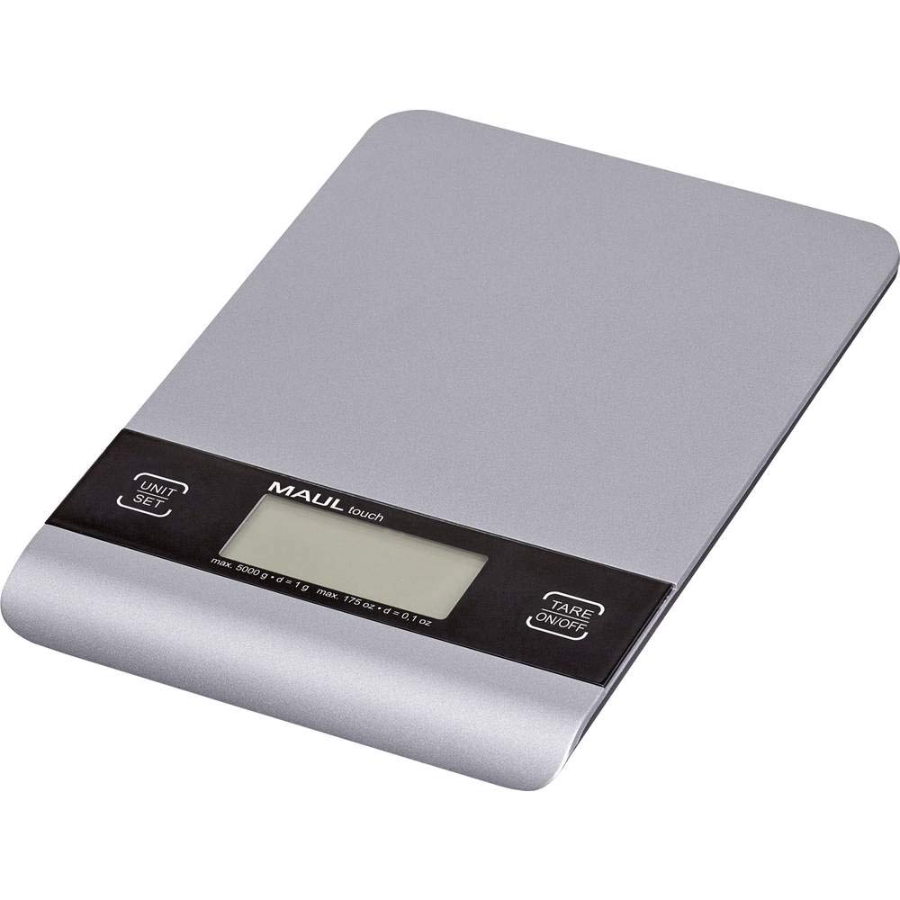Letter Scales MAULgoal, Load Capacity 5000 g, 1 g Division, 160 x 30 x 200 mm, Black