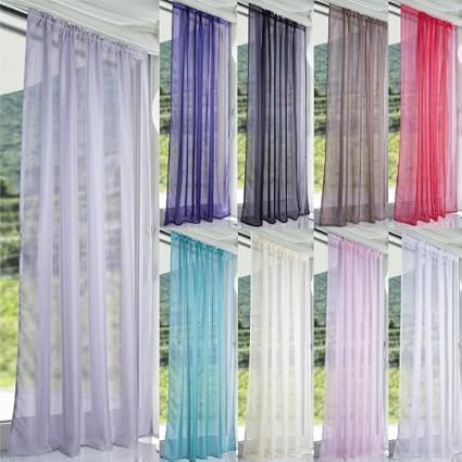 John Aird Lucy Woven Voile Slot Top Curtain Panels Silver 58