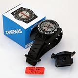 Promate Wrist Compass with Hose Mount, Black