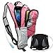 Monvecle Hydration Pack Water Rucksack Backpack Bladder Bag Cycling Bicycle Bike/Hiking Climbing Pouch + 2L Hydration Bladder Pink