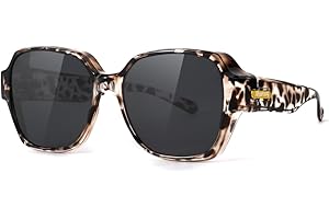 Meeloog Over Glasses Sunglasses for Women Polarized Stylish Oversized Fit-over Sunglasses Go Over Glass for Driving MST0150