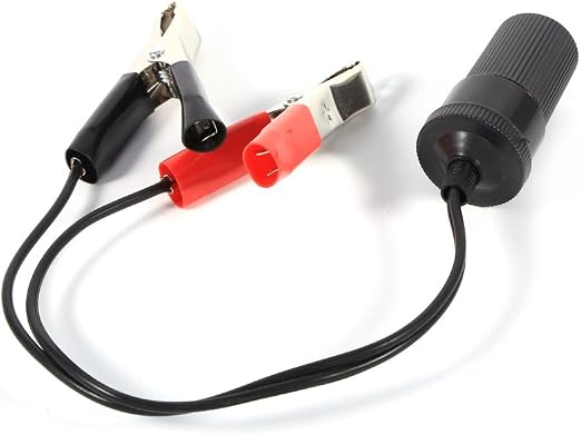 Amazon Com Yunnyp Car Cigarette Lighter Clip Car Battery Pump Alligator Cigarette Lighter Power Socket Adapter Clip Charger Cable 12v New Kitchen Dining