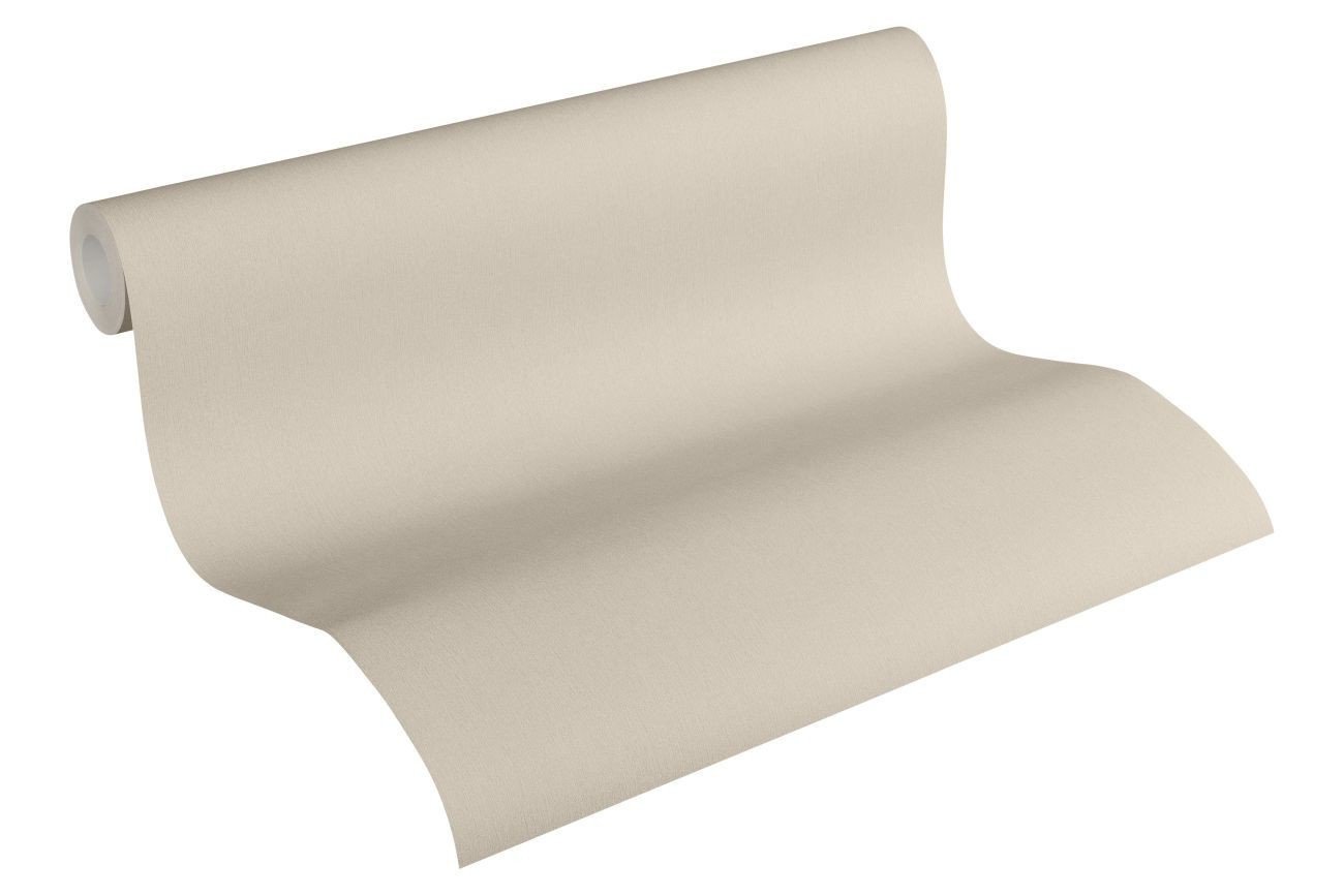 A.S. Création Plain Wallpaper New Life Non-Woven Wallpaper 10.05 m x 0.53 m Beige Made in Germany 336552 3365-52