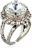 Sorrelli Womens Snow Bunny Round Cut Cocktail