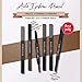 PUROLUNA Auto Eyebrow Pencil Taupe ASH BROWN - Brow Pencil and Eyebrow Brush 2in1 - Waterproof Sweat-Proof Lapiz De Cejas - Korean Eyerow Pencil (1 pencil ASH BROWN)
