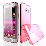 Galaxy S6 Edge Case, Dreo® [Crystal Flex] Galaxy S6 Edge Clear Case Premium Clear Flexible Soft TPU Material [Scratch Resistant / Anti Yellow-Aging / Slim Easy Grip] - Authentic Retail Packaging - for Samsung Galaxy S6 Edge (Hot Pink)
