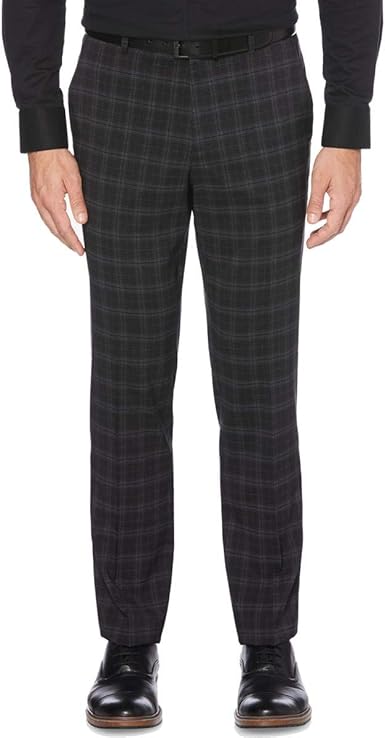plaid slim fit dress pants