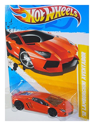 2012 Hot Wheels New Models '12 Lamborghini Aventador Orange #12/247
