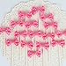 Bow Cupcake Toppers Children's Birthday Baby Shower Party Bow Dots Cupcake Toppers Cake Decoration Supplies Pack of 18