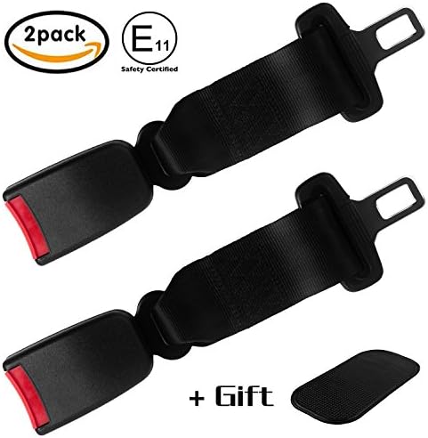 Seat Belt Extender - ORIFA 2 Pcs 9 inch E11 Certified Car Seatbelt Buckle Extender - 21 mm Tongue Universal Seat Belt Extension,Car Child Seat Belt Extension Buckle