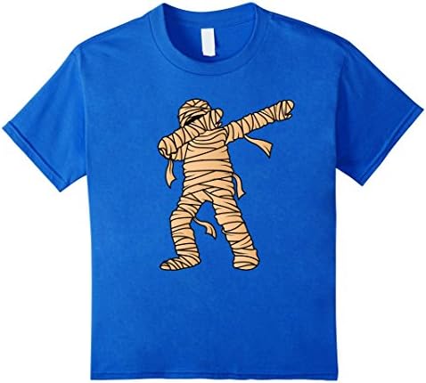 Kids Dabbing Mummy T-Shirt - Mummify Dab Dance Halloween Costume 12 Royal Blue