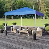 Flash Furniture 10x10 Blue Pop Up Canopy Tent with Sandbags & Wheeled Case view 2