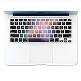 Dogxiong Rainbow Galaxy Night Pattern Texture Silicone Keyboard Cover Ultra Thin Keyboard Skin for MacBook Air 13" MacBook Pro with Retina Display 13" 15" 17"