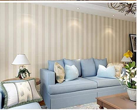 Amazon Ayzrシンプルソリッドバーの不織布壁紙plain部屋背景壁紙 イエロー Slkg 壁紙